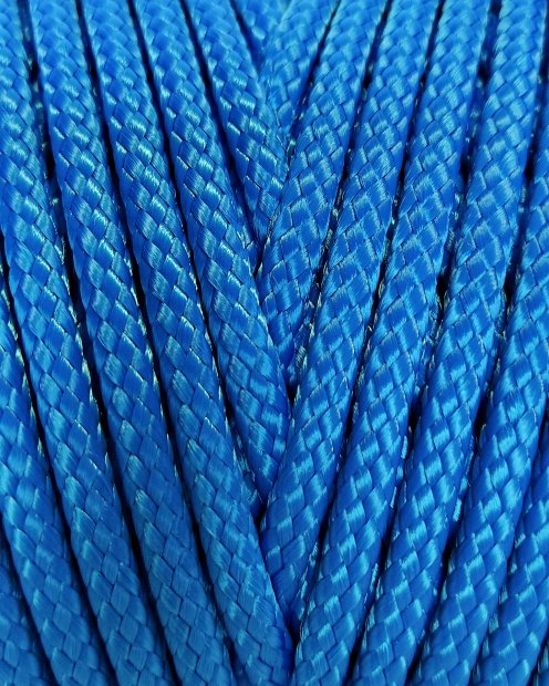 PA djembe drum hollow rope 6 mm Blue 60 m