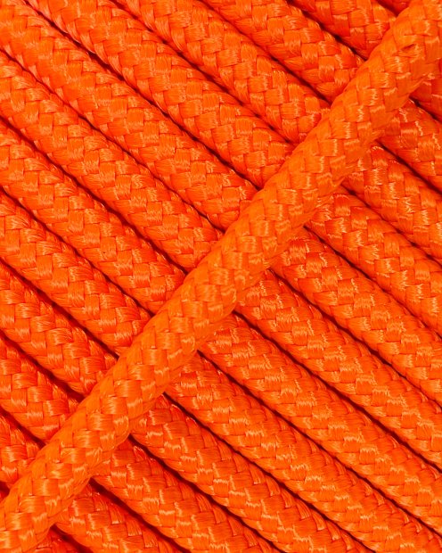 PES reinforced djembe drum rope 5 mm Fluo orange 20 m