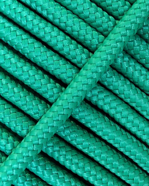 PES reinforced djembe drum rope 5 mm Emerald green 20 m