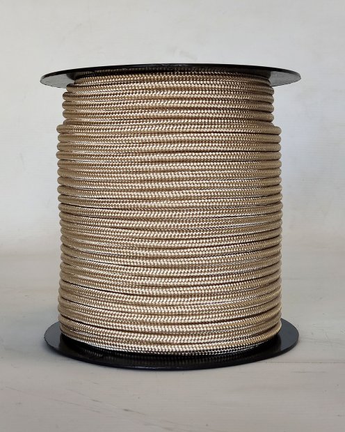 PES reinforced djembe drum rope 5 mm Beige 100 m