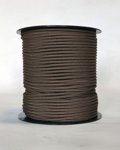 PES reinforced djembe drum rope 5 mm Brown 100 m