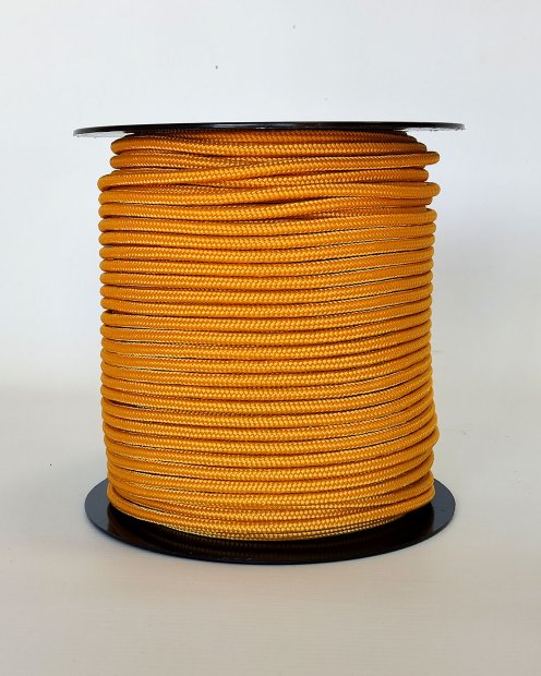 PES reinforced djembe drum rope 5 mm Light orange 100 m