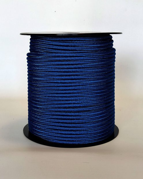 PES reinforced djembe drum rope 5 mm Royal blue 100 m