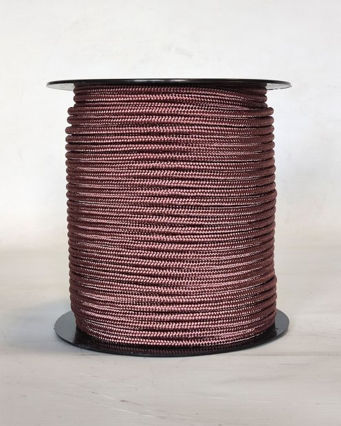PES reinforced djembe drum rope 5 mm Bordeaux 100 m
