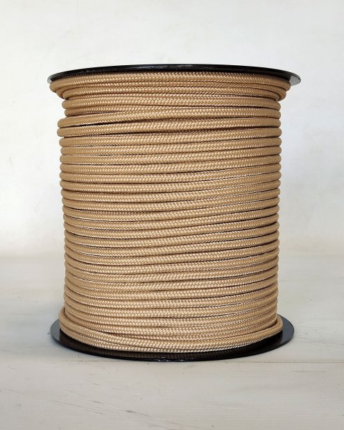 PES reinforced djembe drum rope 5 mm Sand 100 m