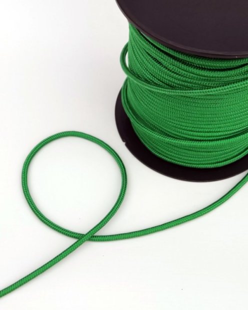 PES reinforced djembe rope 6 mm Green 100 m