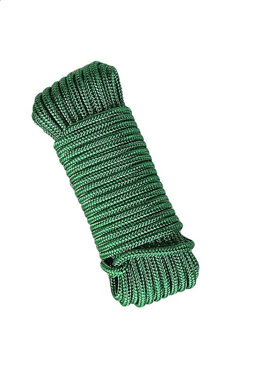 PES reinforced djembe drum rope 4 mm Green 10 m