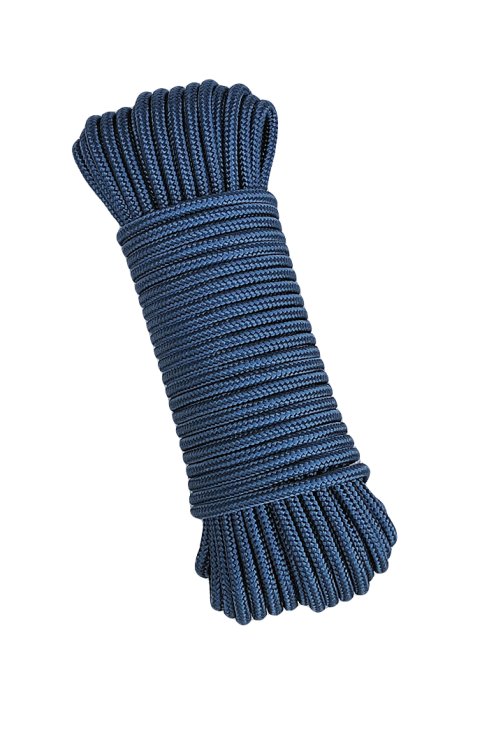 PES reinforced djembe drum rope 5 mm Denim blue 20 m