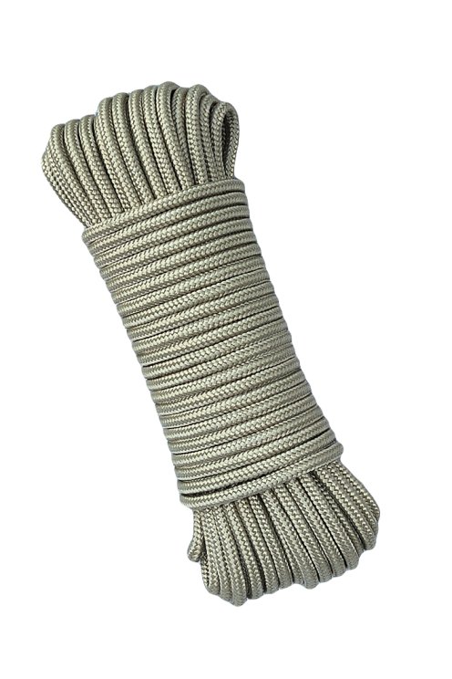 PES reinforced djembe drum rope 5 mm Sand 20 m