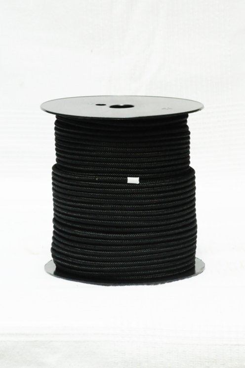 PES reinforced djembe drum rope 4 mm Black 100 m