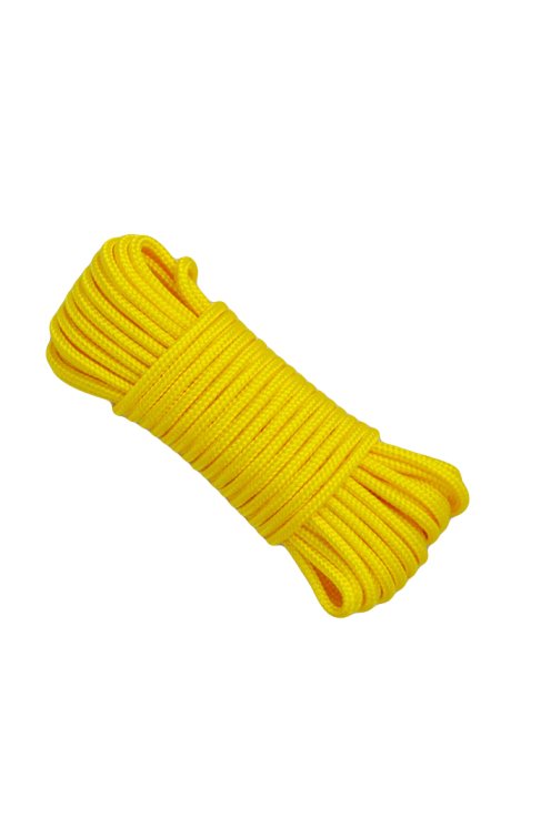 PES reinforced djembe drum rope 4 mm Sunflower yellow 10 m
