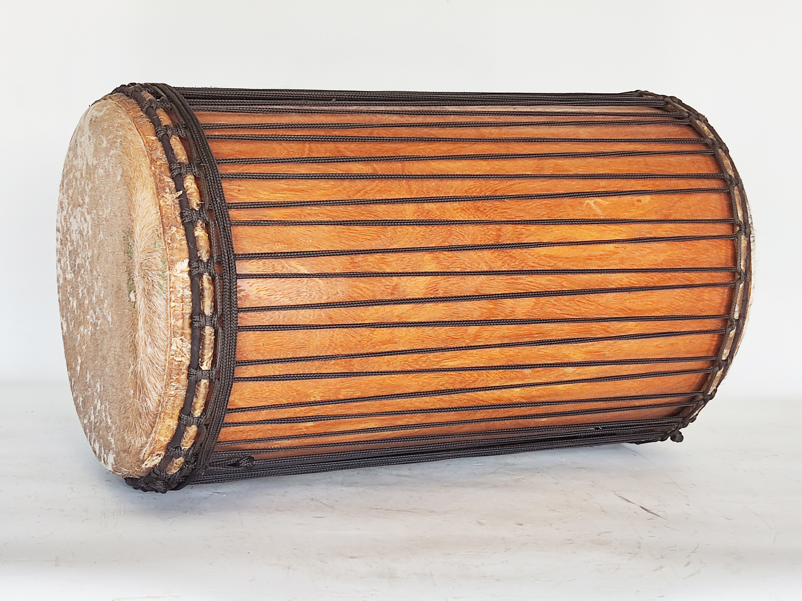 Dundun bass drums Guinea sangban dunun 4 hoops mounting 6574