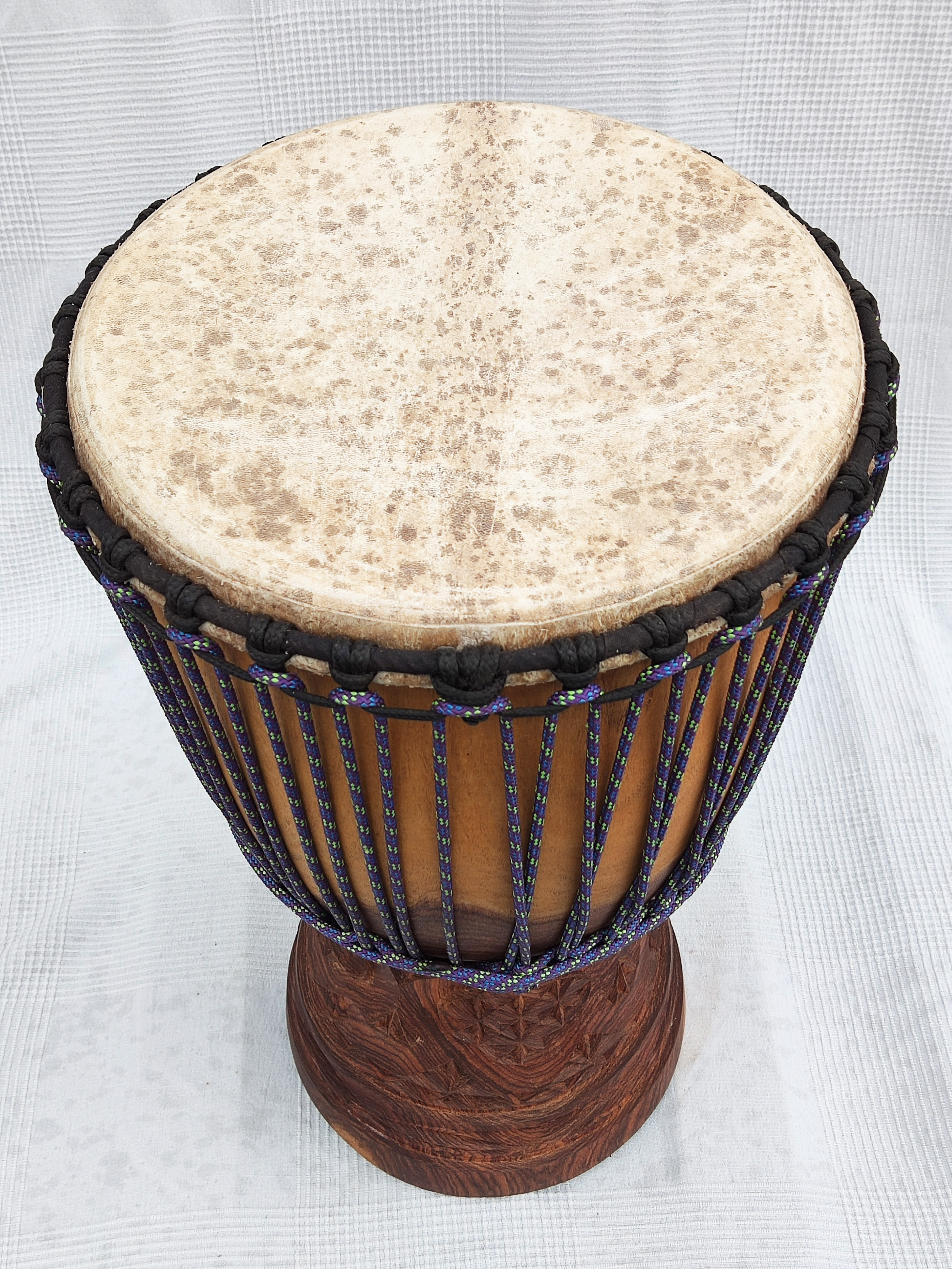 Djembe Power Drum - Natural Wood - African Heritage Collection