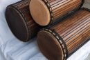 Rosewood (gueni) Guinea dunun drums set