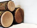 Set of dundun bass drums - Guinea dunun set