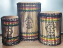 Set of dundun bass drums - Guinea dunun set