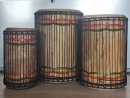 Set of dundun bass drums - Guinea dunun set
