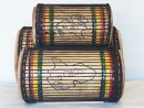 Set of dundun bass drums - Guinea dunun set