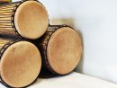 Set of dundun bass drums - Guinea dunun set