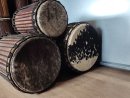 Set of dundun bass drums - Mali dunun set