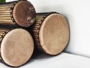 Set of dundun bass drums - Guinea dunun set