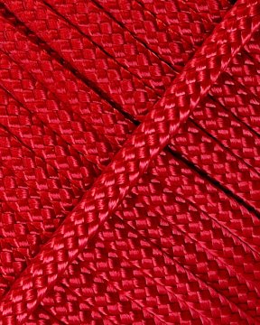 PES hollow djembe drum rope 4 mm Red 100 m