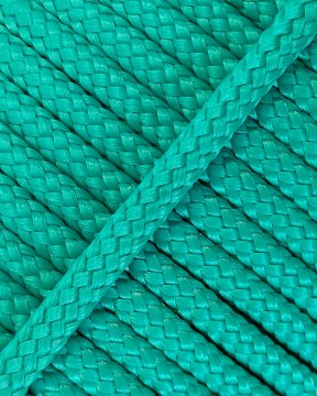 PES hollow djembe drum rope 5 mm Emerald green 20 m