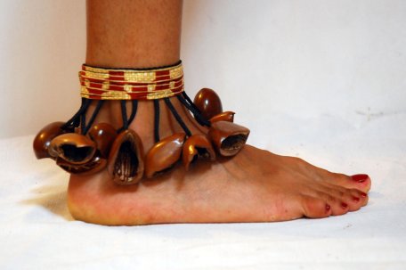 African dance bracelet - Nigeria juju dance anklet