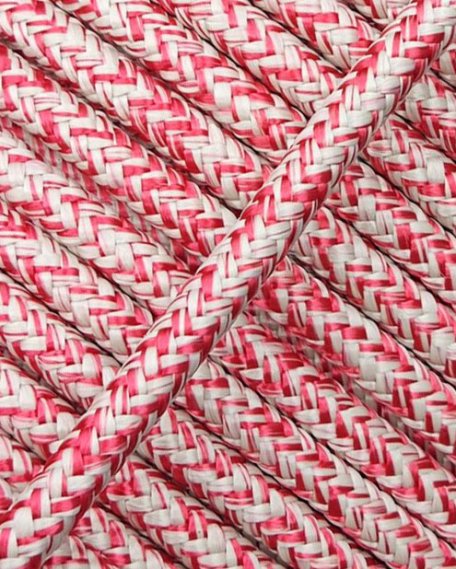 Reinforced rope for djembe drum 5 mm Beige / Red 20 m