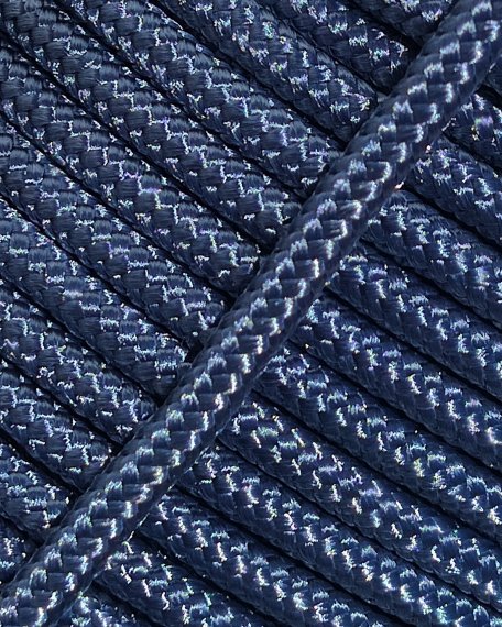 PES reinforced djembe drum rope 5 mm Denim blue 100 m