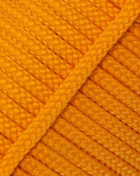 PES hollow djembe drum rope 4 mm Light orange 100 m