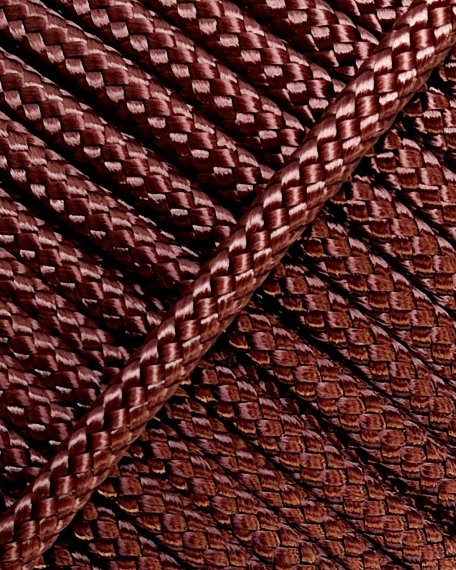 PES hollow djembe rope 5 mm Copper brown 100 m