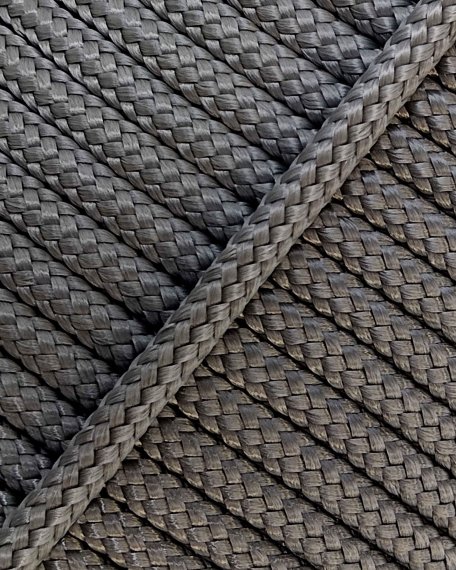 PES hollow djembe rope 5 mm Grey 20 m