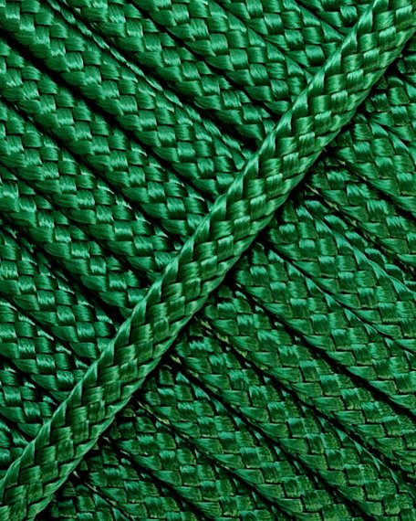 PES hollow djembe rope 6 mm Green 100 m