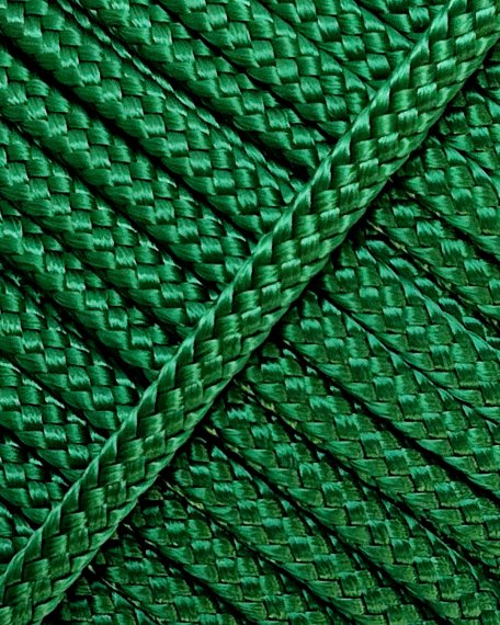 PES hollow djembe rope 5 mm Green 20 m