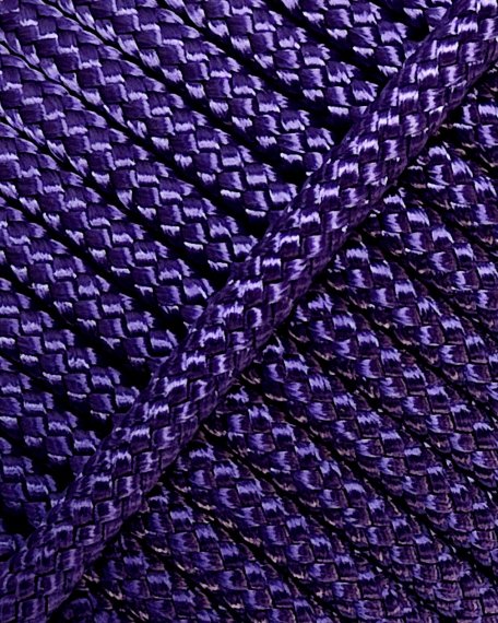 PES hollow djembe rope 5 mm Violet 20 m