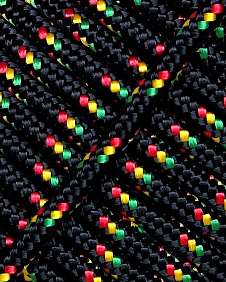 PES reinforced djembe rope 4 mm Black / Panafrica 100 m