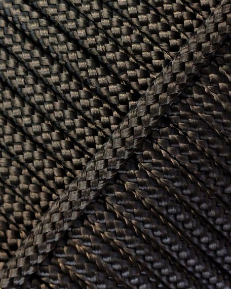 PES hollow djembe drum rope 6 mm Coal 100 m