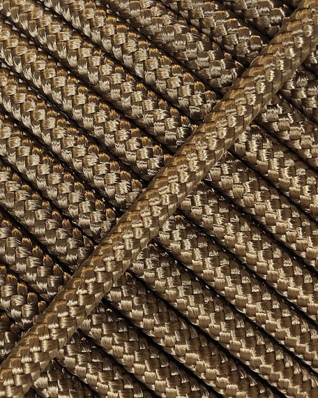 PES reinforced djembe rope 5 mm Copper brown 100 m