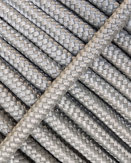 PES reinforced djembe drum rope 5 mm Grey 100 m