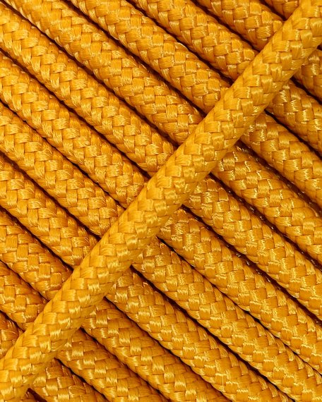 PES reinforced djembe rope 5 mm Light orange 100 m