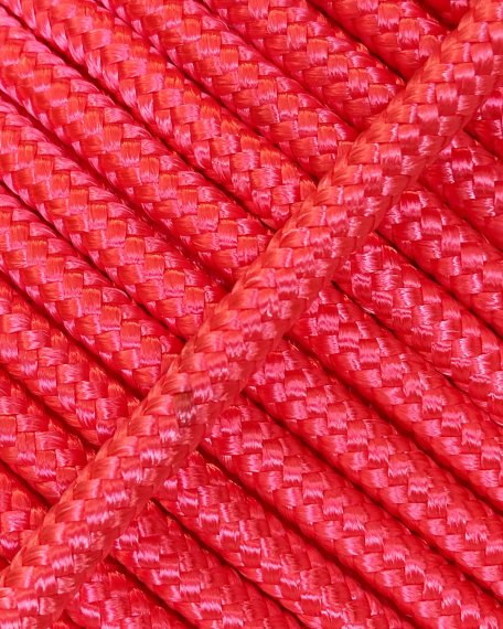 PES reinforced djembe drum rope 5 mm Fluo pink 100 m