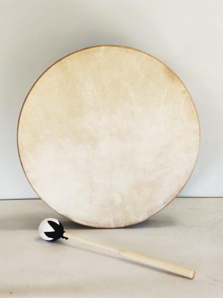 Shamanic drum for ceremonies and sacred rituals - Shamanic drum Depilated goat skin 16″