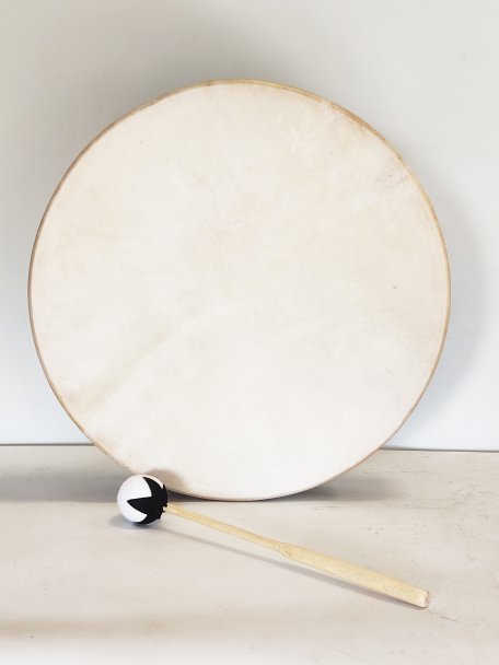 Shamanic drum for ceremonies and sacred rituals - Shamanic drum Depilated goat skin 18″