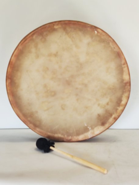 Shamanic drum for ceremonies and sacred rituals - Shamanic drum Depilated cow skin 20″ 
