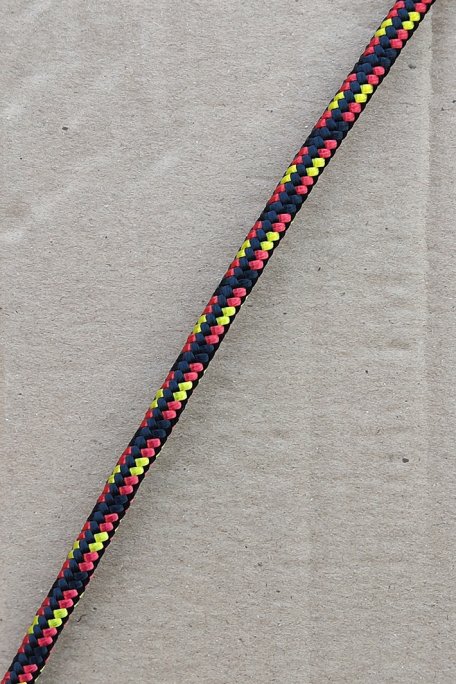6 mm halyard (tricolour, red / yellow / red) - 100 m djembe drum rope