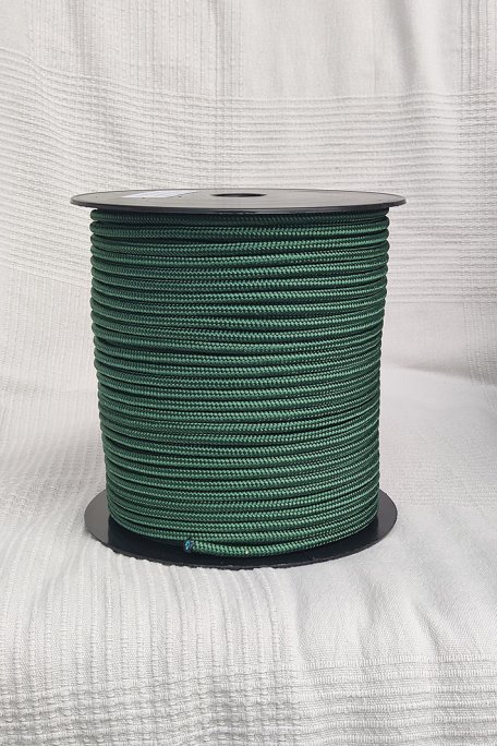 Halyard spool Ø5 mm bottle green for djembe drum