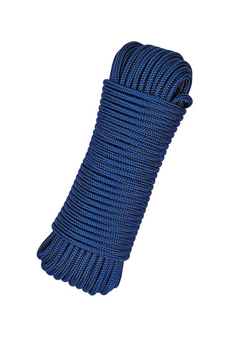 Braided rope with core Ø5 mm royal blue 20 m - Djembe drum rope