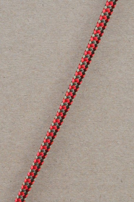 Ø5 mm djembe halyard (herringbones, brass / red, 100 m) - Rope for djembe drum