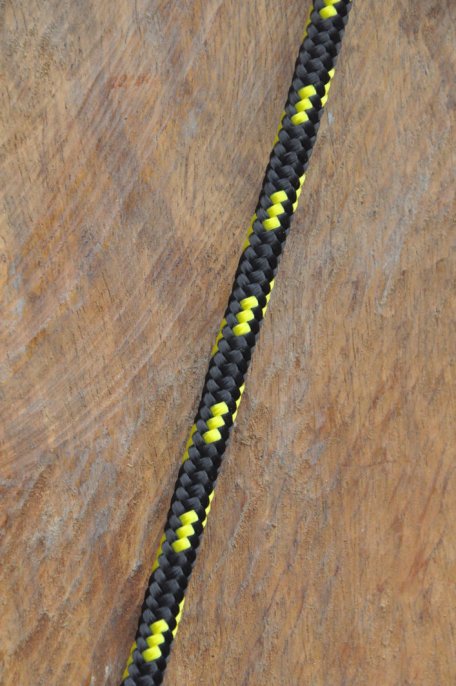 Ø6 mm black / fluo-yellow alpine rope for djembe drum - Djembe rope